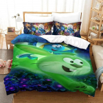 Armas animatsioonimustriga Smurfid tekikott 3D-tr&uuml;kiga Sinised p&auml;kapikud Voodipesukomplekt teismelistele t&auml;iskasvanutele T&otilde;mblukuga Toakujundus EU Single(135*200cm)3pcs