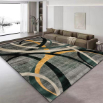 P&otilde;hjamaise abstraktse mustriga vaip elutuppa kohvilaudade ja diivani ette suur ala vaip 200x300 Kaunistus Kodu Libisemiskindlad p&otilde;randamatid Kohandatav 60*90cm