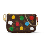 Louis Vuitton X Yayoi Kusama Mini Monogramiga kaetud l&otilde;uendist &otilde;lakott Naiste &otilde;lakott Mitmev&auml;rviline M81866 Box(Basic Set+Box)