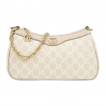Gucci Ophidia Double G Ripats Metallkett L&otilde;uend ja Nahast Tassikott Naiste Tassikott 735132-UULAG-9682 Regular Edition,Basic Set (Bag+Dust Bag)