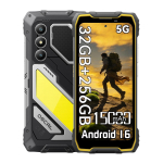 OSCAL PILOT 5 Tugev mobiilne 5G Android 16 15000mAh 8GB RAM 256GB ROM Nutitelefon Only cell phone kollane
