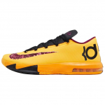 Nike KD 6 Slip Resistant Abrasion Resistant Low top Basketball Shoes Unisex Yellow Black IB6903-800 41