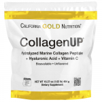 California Gold Nutrition, CollagenUP&reg;, h&uuml;drol&uuml;&uuml;situd mere kollageenipeptiididega, h&uuml;aluroonhappe ja C-vitamiiniga, maitsestamata, 1,02 naela (464 g)
