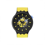 SWATCH Unisex 47mm Kollane k&auml;ekell SB03B109 SB03B109 SB03B109