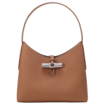 Longchamp Le Roseau 22 Bambuspandlaga Nahast T&otilde;mblukuga K&auml;e- ja &Otilde;lakott Hobo Mini Naiste kotid Pruun 10152HPN016 Basic Set (Bag+Dust Bag)
