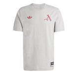 adidas Originals VRCT Arsenal Jalgpall Spordi Vabaaja Pehme L&uuml;hikeste Varrukatega T-s&auml;rk XL hall v&auml;rv