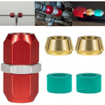 Kliimaseadme remondi &uuml;henduskomplekt, alumiiniumtorude &uuml;henduskomplekt 3/8 tolli jaoks, asendus 800-641 jaoks, t&ouml;&ouml;tab A/C, jahutusvedeliku, k&uuml;ttekeha jaoks,