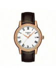 TISSOT Carson, kvartsliikumine, 30m veekindel meeste &Scaron;veitsi kell, 40mm valge sihverplaat, teras&uuml;mbris, nahkrihm T085.410.36.013.00 valge
