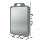 Roostevabast terasest l&otilde;ikelaud Kahepoolne lihaplaat Libisemiskindel toidukvaliteediga matt K&ouml;&ouml;giviljade valmistamiseks BBQ Restorani K&uuml;psetamine V&auml;litingimustes helehall v&auml;rv