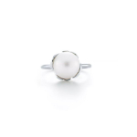 Tiffany & Co. Paloma Picasso Inkrusteeritud Sterling H&otilde;bedast P&auml;rlis&otilde;rmus Unisex s&otilde;rmused 60151937 7
