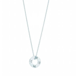Tiffany & Co. Atlas&reg; Seeria Rooma Numbriga &Otilde;&otilde;nes &Uuml;mar S&otilde;rmus 925 H&otilde;bedast Kaelakee Naiste kaelakee Hele-Sinine 30419375 Box