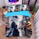 Anime tegelase mikrokiud voodipesukomplektid T&otilde;mblukuga tekikott teismelistele t&auml;iskasvanutele lastele S&uuml;nnip&auml;evakingitus Toa kaunistus 90x200cm