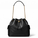 Tory Burch Charlie n&ouml;&ouml;rsulgemisega nahast &otilde;lakott Suur naiste &otilde;lakott Must 185830-001 Basic Set (Bag+Dust Bag)