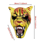 Populaarne laisklusmaski peakate saab m&auml;rgistada ja l&auml;bib kvaliteedikontrolli tasuta m&auml;rgistamisega Miami Tigers Tony Mask yellow