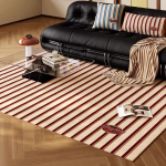 Triibulise Mustriga Magamistoa Sisustus Retro Vaip Minimalistlik Stiil Vaibad Elutuppa Libisemisvastane Salong Pehme Vaip Pestav P&otilde;randamatt 80x120cm