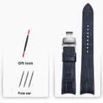 Seiko Premier Series Rihma jaoks SNP093 SNP096 SNP114 SNP115 SNP127 SNP023 025 036 7D56-0AA0 Kaardus Otsaga Veisenahast Kellarihm 21mm 21mm-width gray