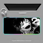 Kuum Anime My Hero Academia Hiirepadi RGB M&auml;nguri Hiirepadi Lauamatt HD M&auml;nguri Suur LED-valgustusega XXL Hiirepadi RGB600x300x4mm