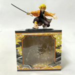 15CM Agatsuma Zenitsu Kuju Demon Slayer Anime Laua Golfimudel M&auml;nguasi Kingitus Kollektsioon Kaunistused Kunstiteos PVC