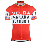 Flandria Punane Jalgratas Jalgrattur Mees Retro Mtb S&auml;rk L&uuml;hikeste Varrukatega Rattas&otilde;it Enduro Retro S&auml;rgi Komplekt Tripel P&uuml;ksid 2026 Suvi Hingav Jalgrattas&otilde;idu Komplekt XS