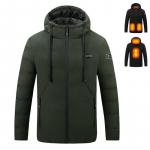 Unisex nutikas soojendusega talvejakk kapuutsiga - Laetav ja temperatuurireguleeritav. M