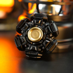 Roostevabast terasest Apeni soomus Fidgeting Spinner Gobigger K&auml;sitrippimissilm Tip EDC Metall Stressileevendus M&auml;nguasi Taktiline Kiik Anti-&auml;revus black