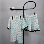 Casa Mint Green Lainekootud Kampsun ja L&uuml;hikesed P&uuml;ksid Unisex Komplekt XL piparm&uuml;ndiroheline v&auml;rv