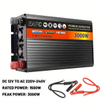 EAFC uus uuenduslik suure v&otilde;imsusega 3000W tippv&otilde;imsusega inverter 12V DC kuni 220V-240V AC muundur, sisseehitatud 5V/ 2.1A USB-ga