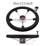 11/13/15-tolline merepuldiga rool nupuga 5 kodaraga roostevabast terasest libisemiskindel roolipuu paadi ja jahi tarvikud 13 inch black