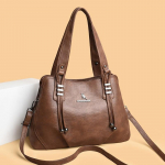 Stiilne naiste nahast &otilde;lakott mitmek&uuml;lgne crossbody k&auml;ekott igap&auml;evaseks ja vabaaja kasutuseks 37 x 13 x 26 cm