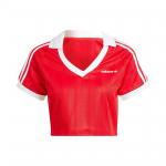 Adidas Originals Trefoil Jalgpall Vabaaja L&uuml;hike L&otilde;ikega L&uuml;hikeste Varrukatega T-s&auml;rk Naiste Topid Punane IR9778 M