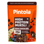Pintola K&otilde;rge valgusisaldusega m&uuml;sli Tume &scaron;okolaad ja j&otilde;hvikas 1 kg, 25 g valku, k&otilde;rge kiudainesisaldusega, transrasvavaba, pruuni suhkruga, ehtsad puuviljad, m&uuml;sli vahepalaks