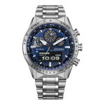 CITIZEN Eco-Drive Seeria 200 Meetrit Veekindel P&auml;ikesej&otilde;ul t&ouml;&ouml;tav Kvartsterasest Rihm 43mm Meeste K&auml;ekell Sinine sihverplaat JV2000-51L sinine