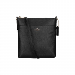 COACH Kitt Logo Cross Grain Nahast Crossbody Kott V&auml;ike Naiste Must must