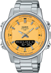CASIO Maailmaaeg Kvartsikell Oranž Kollane Metallrihm V&auml;lismaa Mudel [Casio] Analoog-Digitaalne Meeste AMW-880D-9AV [Kasutatud]