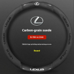 Auto seemisnahast s&uuml;sinikkiust rooliratta kate Lexus ES200 ES260 ES300 RX300 LS500h GS300 IS250 IS300 CT200h LX570 GX NX UX