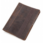 Retro Crazy Horse Ehtne Nahast A4 Kaanega Sideaine Vahetatavate Lehtedega - Multifunktsionaalne &Auml;ri-Kontori M&auml;rkmik A4 Notebook Cover pruun