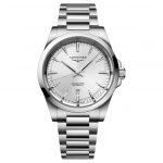 LONGINES Concas Yuedong seeria automaatne mehaaniline liikumine 100 meetrit veekindel &Scaron;veitsi kell 41mm valge sihver roostevabast terasest rihm L3.830.4.72.6 valge