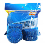 Sinised automaatse loputusega tualetipuhastustabletid Hulgim&uuml;&uuml;k Pikaajalised mullitavad v&auml;rskenduskettad Vannitoa Tualeti WC H&uuml;gieeni Hooldamiseks 10pcs a bag