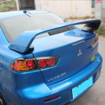 Mitsubishi LANCER EVO Must Spoiler 2008&ndash;2015 ABS-materjal Kruntv&auml;rv Auto Tagatiiva Kaunistus Tagaluugi Spoilerid Tiib Unpainted Spoiler