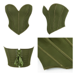 Paeltega triibuline korsett Minceur topid Naiste Trendikas Seksikas Strapless Bustier Pesu Kehakujundajad Topid Naiste Korsett Topid Naistele S black