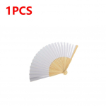 50 tk-1 DIY Paberist Bambusest Volditav Ventilaator T&auml;iskasvanutele Lastele Kalligraafia Maalimise Harjutamiseks T&uuml;hjad Valged Volditavad Ventilaatorid Pulmakingitused
