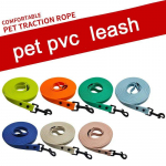 Kohandatud 10M 15M PVC Tugev Pikk Koerarihm Lihtsalt Puhastatav Kaetud Veekindel Moodne V&auml;litingimustes Kassidele ja Koertele (Rose Red,M) roosa punane v&auml;rv