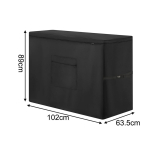 K&uuml;lmikukate v&auml;lik&uuml;lmikukastidele - 210D Veekindel Tolmukindel UV-kindel kahekordse lukuga ja k&auml;epidemetega 84x57x86cm black
