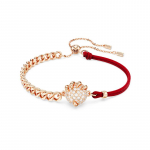 Swarovski DRAAKON & F&Ouml;&Ouml;NIKUS Draakoni k&uuml;&uuml;nise kuju Kristalli kattega roosakuldne toon Puuvillase n&ouml;&ouml;riga k&auml;ev&otilde;ru Naiste roosakuldne/punane 5675841 kuld