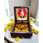 Sai Baba taskutempel Charna Paduka Shirdi tempel | Kullatud karp Jumalakuju Bhagwan | Diwali kingitus | Jai Sai Ram |