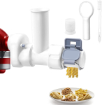 6-in-1 Gourmet Pasta Press Standmikseri lisatarvik Veekindel Kodu Restorani Nuudlit&ouml;&ouml;riist K&auml;eshoitavad Tarvikud Kitchenaidile valge
