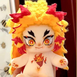 Rengoku Kyoujurou Anime Kimetsu No Yaiba Puuvillane Pehme M&auml;nguasi Riietus 20CM Pehme Nukk Riietus Nuku &Uuml;lespanek S&uuml;nnip&auml;evakingitus Pehme Padi No skeleton orange