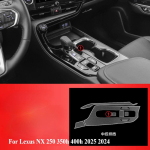 Lexus NX 250 350h 400h 2025 2024 Autotarvikud sisekile l&auml;bipaistev TPU k&auml;igukasti paneel GPS-keskkonsool PPF kaitse HQ7 gray