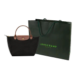 LONGCHAMP Le Pliage Taaskasutatud Pol&uuml;amiidist L&otilde;uend Pelmeenikoti K&auml;ekott V&auml;ike Naiste Must 1621089001 One Size 2 black