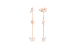 Swarovski Lilia kunstkristallk&otilde;rvar&otilde;ngad Naistele Roosa Kuld 5382364 Rose Gold beige
